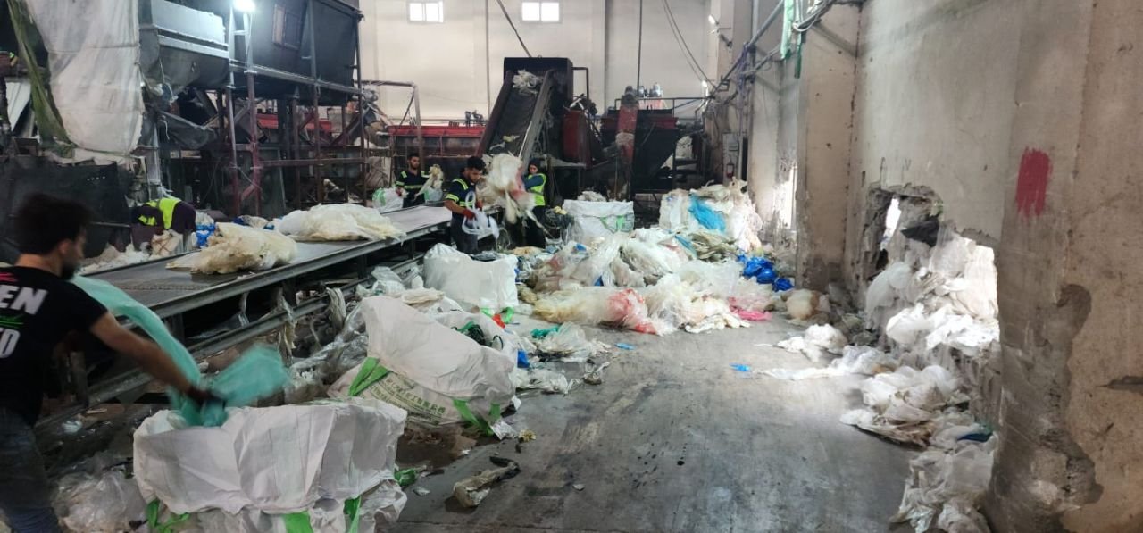 Film scrap sorting line